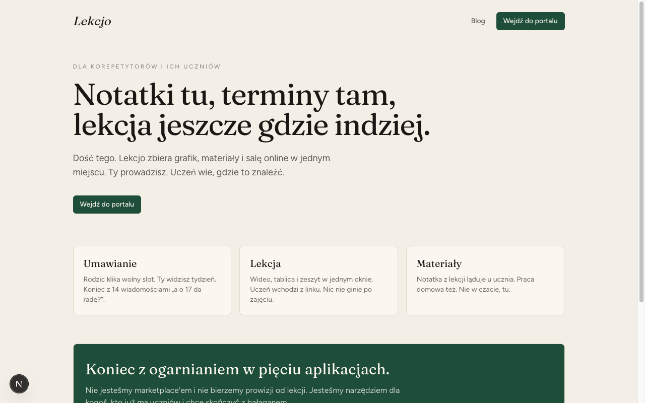 Strona Lekcjo